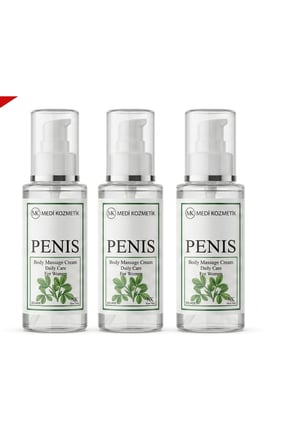 Penis Body Massage Cream 125 ML Masaj ve Vücut Bakım Kremi x3