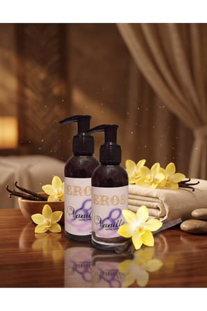 Vanilya Aromalı Vücut Masaj Yağı Seti 120 ml x2