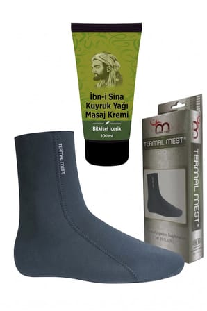 İbn-i Sina Kuyruk Yağı Masaj Kremi 100 ml + Termal Mest Çorap Bakım Seti M Beden