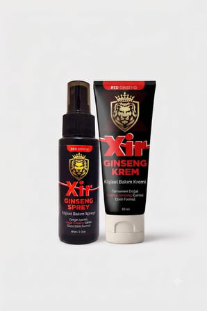 Xir Red Ginseng Kişisel Bakım Spreyi 60 ml ve Kişisel Bakım Kremi 50 ml Bakım Seti