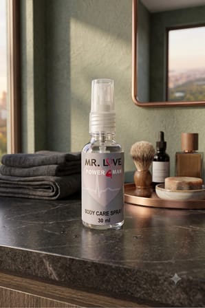 Mr. Love Power Man Body Care Sprey 30 ml Kişisel Bakım Kozmetik Sprey x2