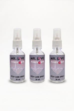 Mr. Love Power Man Body Care Sprey 30 ml Kişisel Bakım Kozmetik Sprey x4