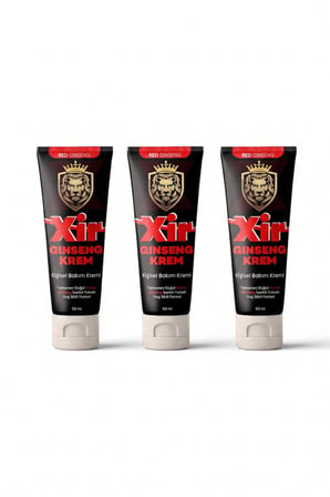 Xir Red Ginseng Kişisel Bakım Kremi 50 ml Body Care Cream Kozmetik Bakım Ürünü x4