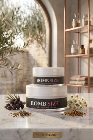 Bomb Size Breast Care Cream 2'li Set Göğüs ve Dekolte Bakım Kremi Kozmetik Bakım