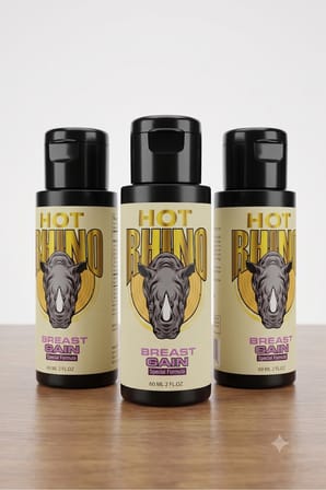 Hot Rhino Bust Care Cream 60 ml Kadın Göğüs ve Dekolte Bölgesi Body Care Cream x2