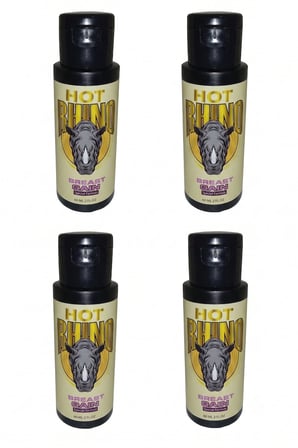 Hot Rhino Bust Care Cream 60 ml Kadın Göğüs ve Dekolte Bölgesi Body Care Cream x4