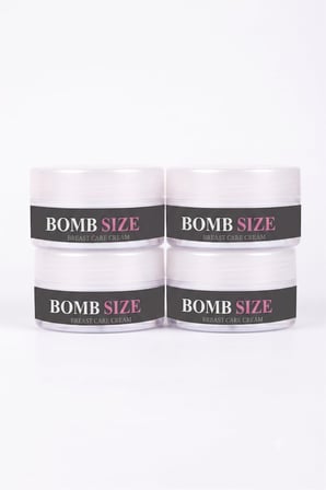 Bomb Size Breast Care Cream 100 ml Kadın Göğüs ve Dekolte Bölgesi Bakım Kremi x4