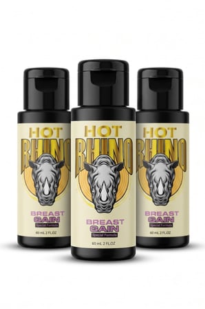 Hot Rhino Breast Gain Special Formula 60 ML Göğüs ve Dekolte Bakım Kremi x3