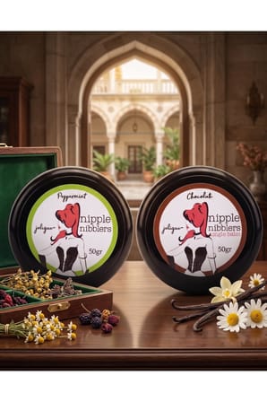 Jelique Nipple Nibblers Tingle Balm 2'li Set 50 gr Çikolata ve Nane Aromalı Göğüs Ucu Bakım Balsamı