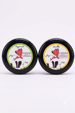 Jelique Nipple Nibblers Tingle Balm 2'li Set 50 gr Vanilya ve Nane Aromalı Göğüs Ucu Bakım Balsamı