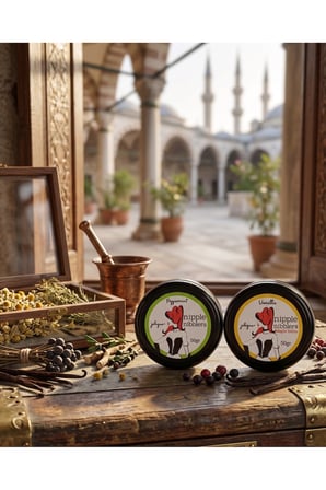 Jelique Nipple Nibblers Tingle Balm 2'li Set 50 gr Vanilya ve Nane Aromalı Göğüs Ucu Bakım Balsamı