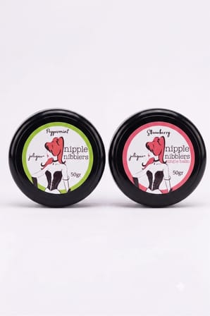 Jelique Nipple Nibblers Tingle Balm 2'li Set 50 gr Çilek ve Nane Aromalı Göğüs Ucu Bakım Balsamı