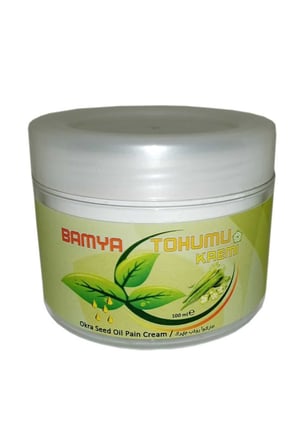 Bamya Tohumu Yağı İçeren Bitkisel Bakım Kremi 100 ml Yoğun Cilt ve Masaj Bakımı x3