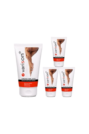 Varison 50 ML At Kestanesi Özlü Bacak Bakım Kremi 50 ml Mentollü Masaj Kremi Günlük Cilt Bakımı x4