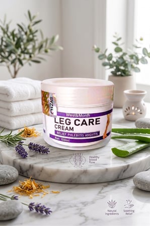West&Month Leg Care Cream Günlük Bacak Bakım ve Masaj Kremi 100 ml x4