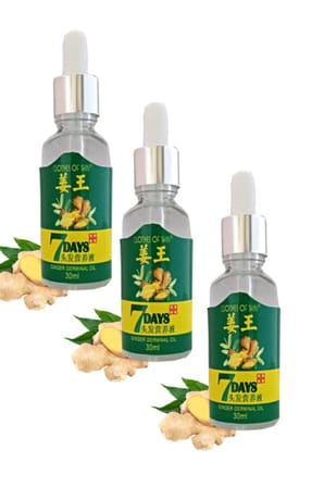 7 Days Ginger Germinal Oil 30 ml Zencefil İçerikli Saç Bakım Serumu x3