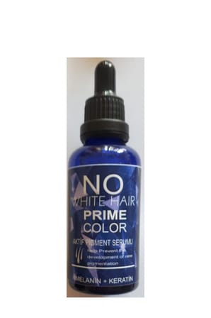 No White Hair Prime Color Aktif Pigment Saç Serumu Melanin + Keratin