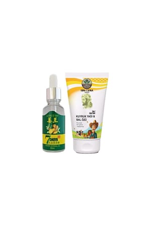 7 Days Ginger 30 ml Zencefil Saç Bakım Yağı + İbn-i Sina Kuyruk Yağı & Bal Özlü Bakım Kremi 50 ml