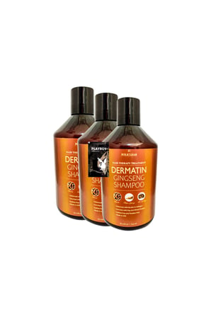 Foliclear Dermatin Ginseng Şampuan 500 ml | Ginseng, Keratin ve Kolajen İçerikli Saç Bakım Şampuanı x3 Jel Hediye