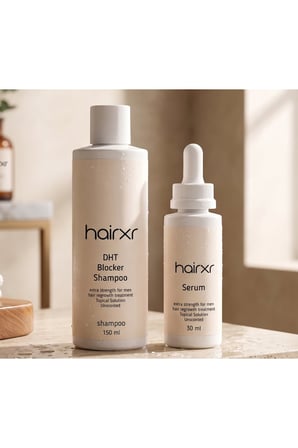 HairXR Şampuan 150 ml + Saç Bakım Serumu 30 ml Set | Unisex Saç ve Saç Derisi Bakımı x2