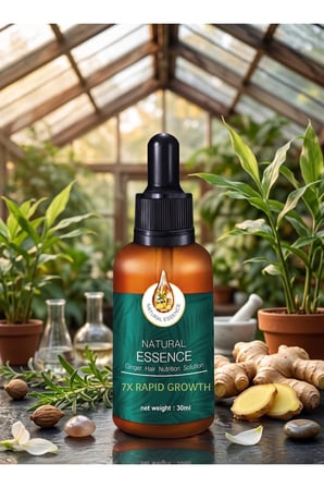 Natural Ginger 30 ml Zencefil İçerikli Saç Bakım Serumu – Besleyici Saç Bakımı x3