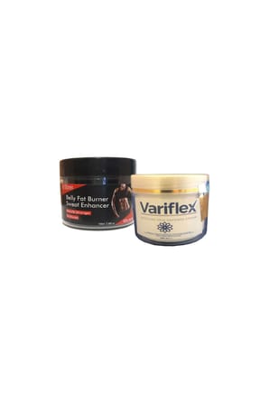 Belly Fat Burner 100 ml Vücut Masaj Kremi + Variflex 100 ml Bacak Bakım Kremi Seti