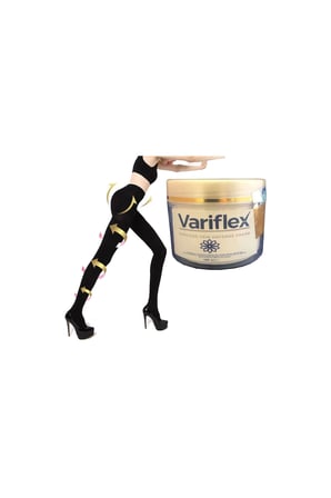 Variflex 100 ml Vücut Bakım Kremi ve S-M Beden Akıllı Mikro Kapsüllü Kadın Tayt Seti | Sıkılaştırıcı Bakım