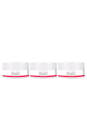 Kollagen Intensiv 50 ml Kolajen İçerikli Cilt Bakım Kremi Nemlendirici Günlük Yüz ve Vücut Bakımı x3