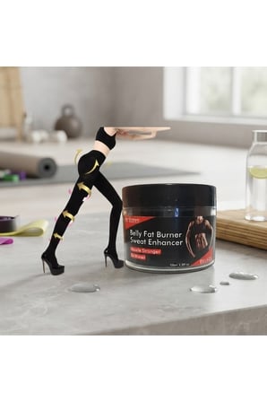 Mikro Kapsüllü Biçimlendirici Tayt L-XL Beden + Belly 100 ml Kadın Vücut Masaj Kremi Bakım Seti