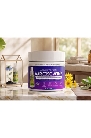 Variflex 100 ml Vücut ve Bacak Bakım Kremi x3 + 30 ml Çörek Otu Yağı Hediyeli Bakım Seti
