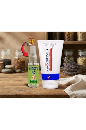 Hemo Therapy İskoç Karaağaç Özlü Bakım Kremi 50 ml + 30 ml Çörekotu Yağı Hediye x4