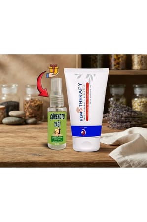 Hemo Therapy İskoç Karaağaç Özlü Bakım Kremi 50 ml + 30 ml Çörekotu Yağı Hediye x2