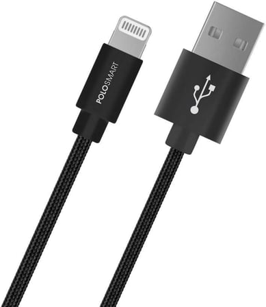 PSM06 1 Metre Beyaz Lightning Hızlı Şarj Kablosu,Beyaz