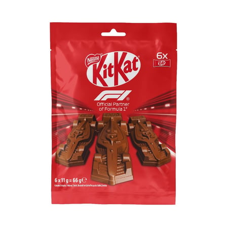 5 Adet Nestle Kitkat F1 Araba Ikon Paket 6 x 11 G