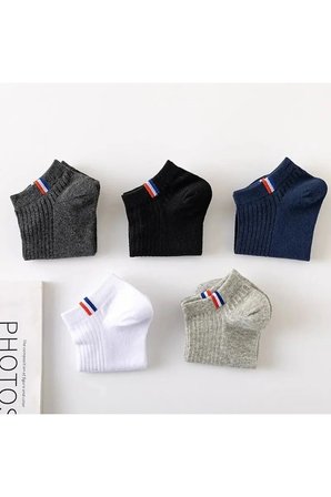 • Erkek/ Ribana Bilek Çorap – 5’li Paket (Siyah/Lacivert/Antrasit/Beyaz/Gri)