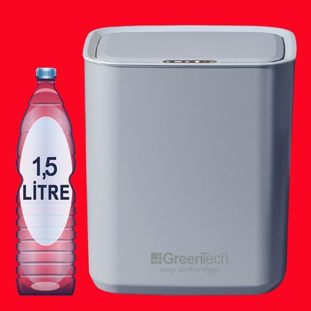 Sensörlü 22 Litre Çöp Kovası (Şarj Edilebilir Lityum Pilli) / GT-SC05
