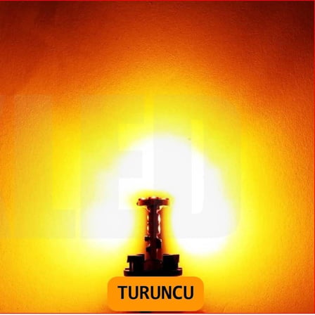 T10 Turuncu Canbuslu Park Ampulü 12 Led - 2'li Takım