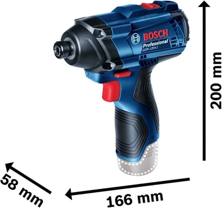 Professional GDR 120-LI Akülü Darbeli Somun Sıkma (12 Volt, SOLO, Karton Kutuda, 100 Nm maks. tork, 1/4" altıgen uç girişi)