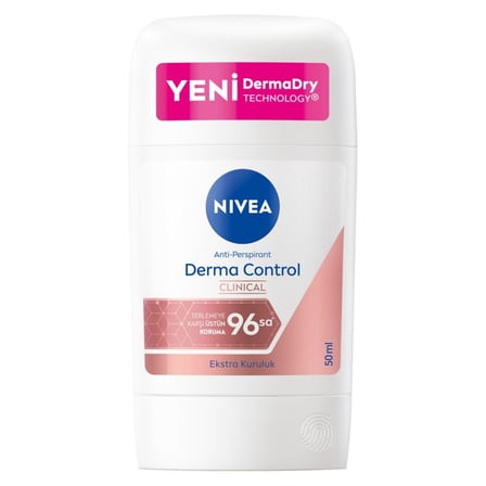 3 Adet NIVEA Kadın Stick Deodorant Derma Control Clinical 50 Ml