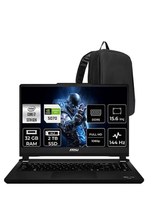 Cyborg 15 Max Core i7 13620H RTX 5070 8GB 100W 32GB RAM 2TB SSD 15.6" Full HD 144Hz FreeDOS C13WG070XTRP322 Gaming Laptop + PER4 Çanta