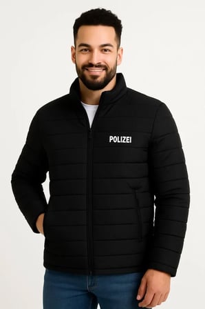 Modi Green Erkek Mikro Su İtici Kapitone Baskılı Astarlı Fermuarlı Bomber Mont - Siyah