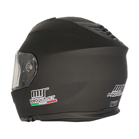 MTS M-966 Çene Açılır Vizörlü Kask Mat Siyah