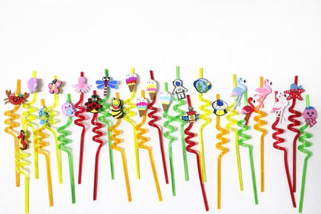 AKSU Renkli Eğlence Pipetleri – 6’lı Karışık Paket (24 pipet)(26CM)