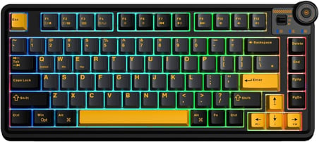 Aula AU75 3 Modlu RGB Hot Swap Mekanik TKL Seiya Switch Kablosuz Makrolu Klavye Siyah