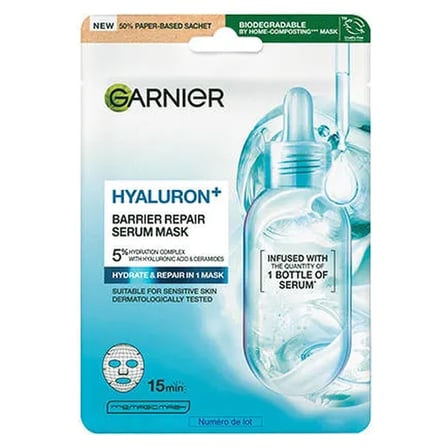 5 Adet Garnier Hyaluron+ Bariyer Onarıcı Kağıt Yüz Maskesi