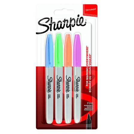 3 Adet Sharpie Fine Permanent Markör Pastel 4 Lü