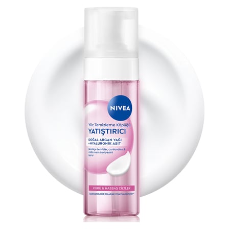 3 Adet NIVEA Yatıştırıcı Yüz Temizleme Köpüğü 150 Ml, Kuru ve Hassas Cilt