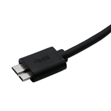 Type C to Micro B 3.0 Kablo 1 Metre Siyah Renk Hızlı Veri Aktarım Kablosu Micro B Harici Harddisk Kablosu