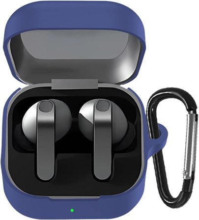 Samsung Galaxy Buds4 Pro/Buds 4 için Kulaklık Kılıfı Darbelere ve Çizilmeye Karşı Kasa Koruyucu Buds4 Kılıfı Tam Koruma Sağlayan Kalın Yapılı Taşıma Askılı Buds 4 Pro Koruma (Yeşil)