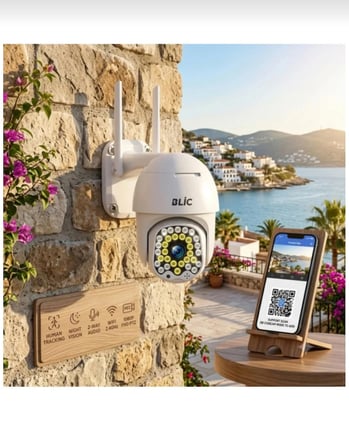 WiFi Dış Mekan PTZ BLM-04 Akıllı IP Güvenlik Kamerası 2MP 1080P FHD Renkli Gece Görüşlü